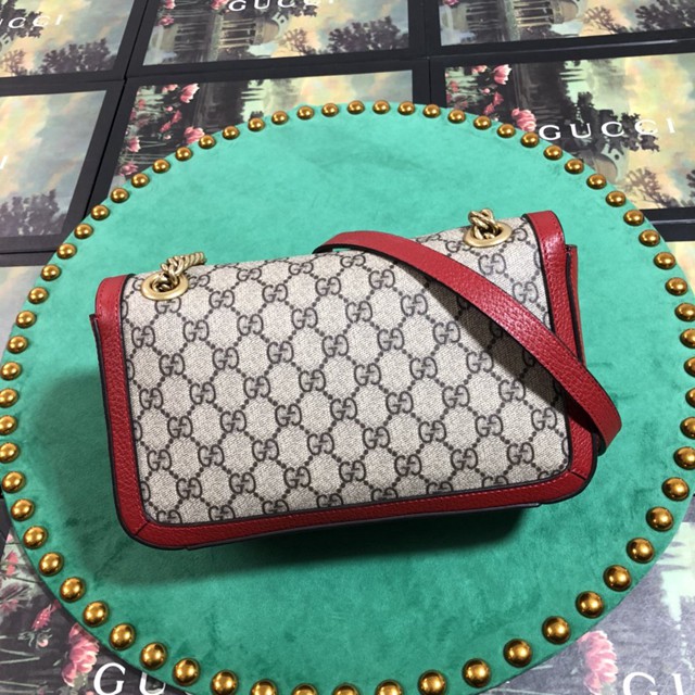 Gucci經典款女包 443497 古馳GG Marmont系列 絎縫肩背包 Gucci斜挎女包  gqy1840